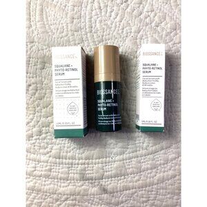 Lot of 3 Biossance Squalane + Phyto-Retinol Serum two 10ml*one 5ml Facial Serum